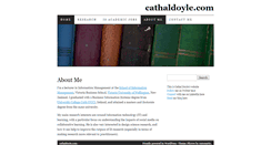 Desktop Screenshot of cathaldoyle.com